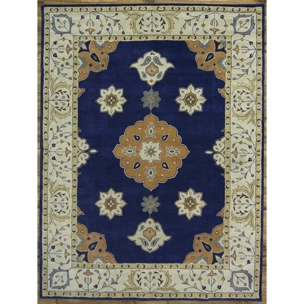 Gracewood Hollow Varujan Tabriz Blend Oriental Hand Made Oriental Traditional Rug - 12'6" x 9'8"