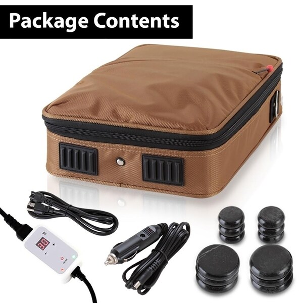 portable hot stone heater bag