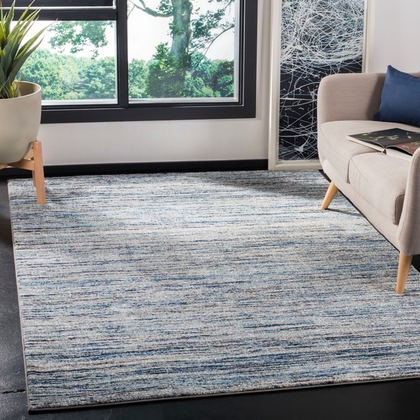 Shop Safavieh Galaxy Transitional Blue / Grey Rug - 4' x 6' - On Sale ...