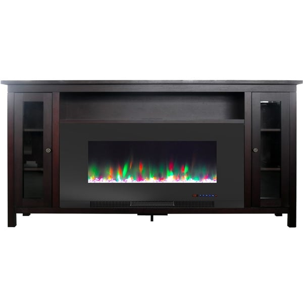 Cambridge Somerset 70-In. Mahogany Electric Fireplace TV ...