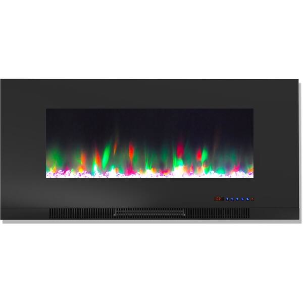 Shop Cambridge Somerset 70 In Black Electric Fireplace Tv Stand