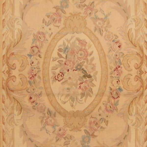 Handmade One-of-a-Kind Sino Aubusson Flatweave Wool Rug - 12' x 18'2