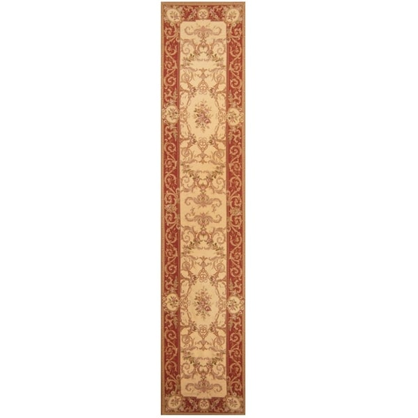 Handmade Sino Needlepoint Wool Rug - 2'5 x 11'9