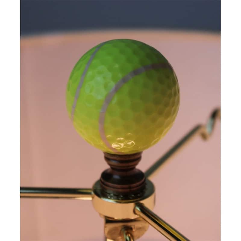 Tennis Ball Lamp Finial, Yellow, 2.25"h