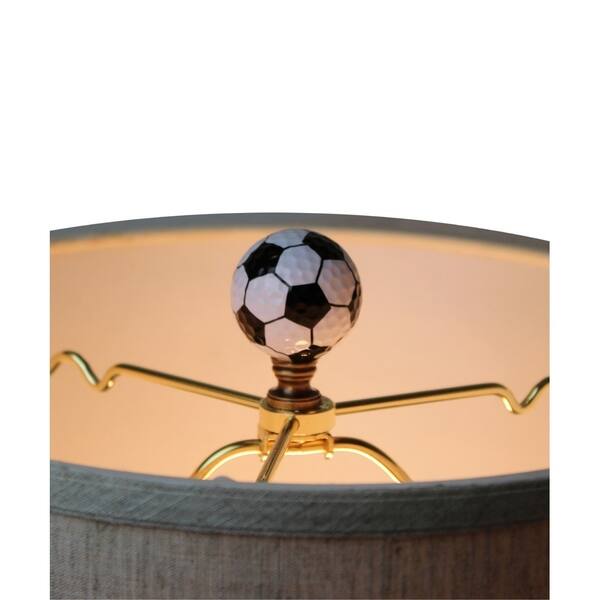 Soccer Ball Lamp Finial Black And White Pentagon Pattern 2 25 H Overstock 25727892