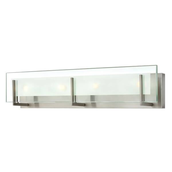 slide 1 of 1, Hinkley Latitude 4-Light Vanity Light in Brushed Nickel