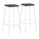 Option vintage white/espresso