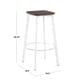 preview thumbnail 5 of 10, Carbon Loft Barton Backless Square Industrial Bar Stools (Set of 2)