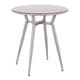 preview thumbnail 13 of 24, Carbon Loft Barton Industrial Round Dinette Table Brushed Silver