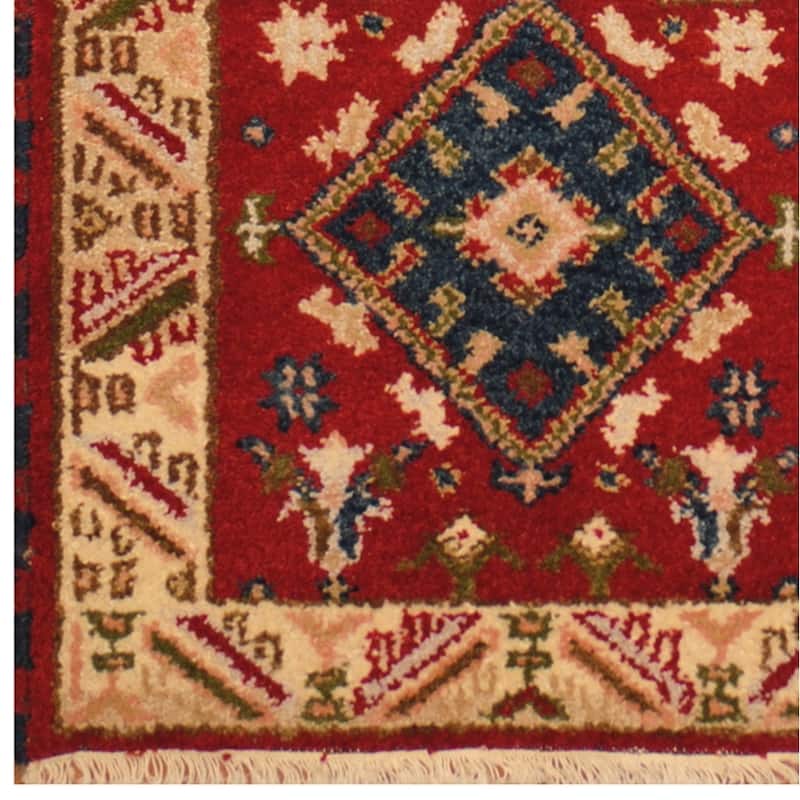 Handmade Kazak Wool Rug (India) - 18' Runner