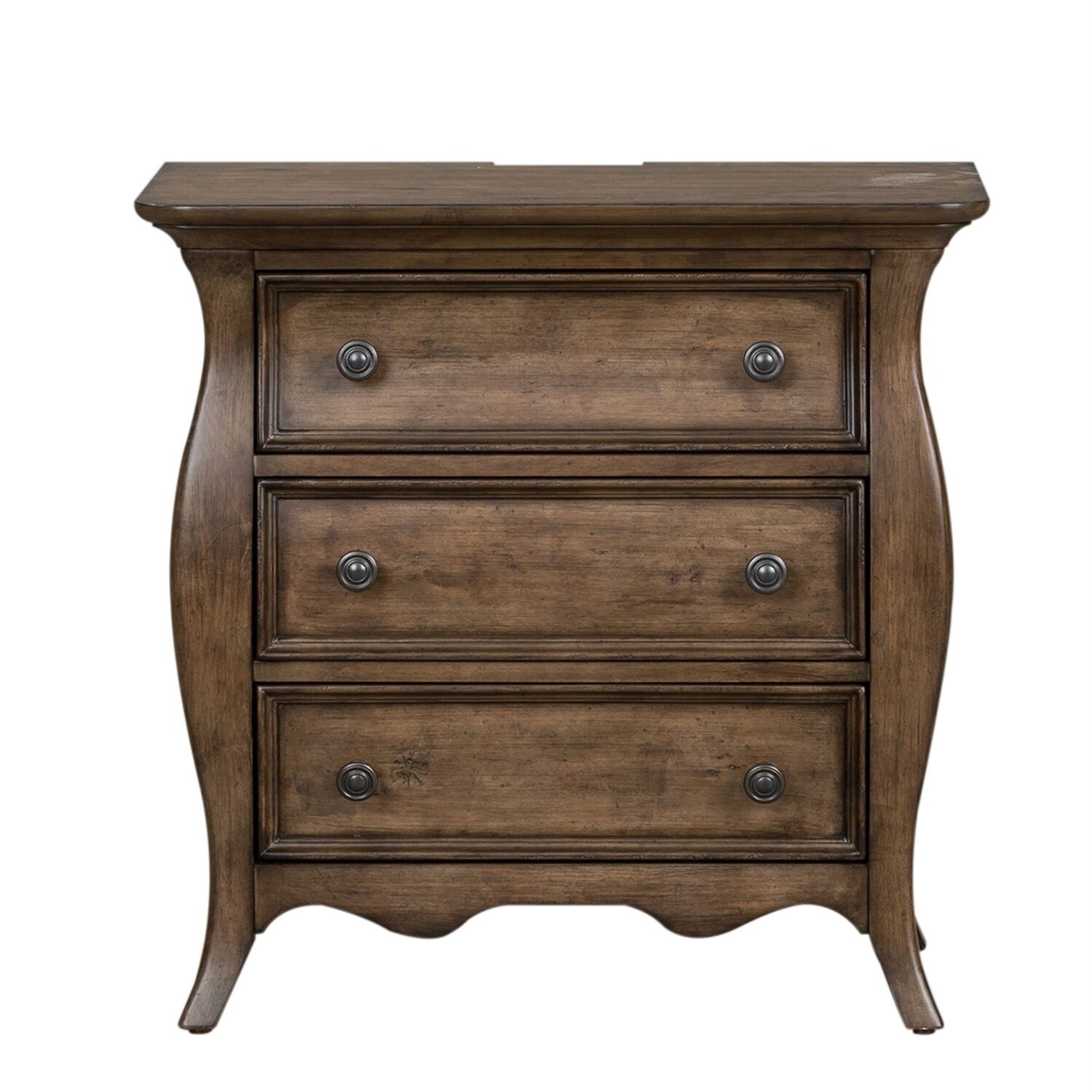 Shop Liberty Parisian Marketplace Brownstone 3 Drawer Bombay Night Stand Overstock 25730292