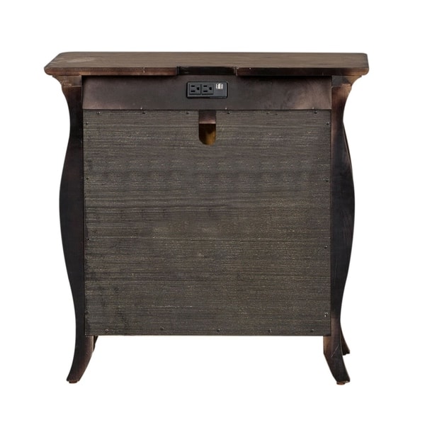 Shop Liberty Parisian Marketplace Brownstone 3 Drawer Bombay Night Stand Overstock 25730292