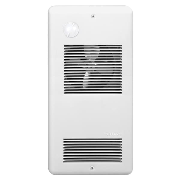 Stelpro ARWF2002TW 2000 Watt 240 Volt White PULSAIR™ Wall Fan Heater With Integrated Mechanical Thermostat