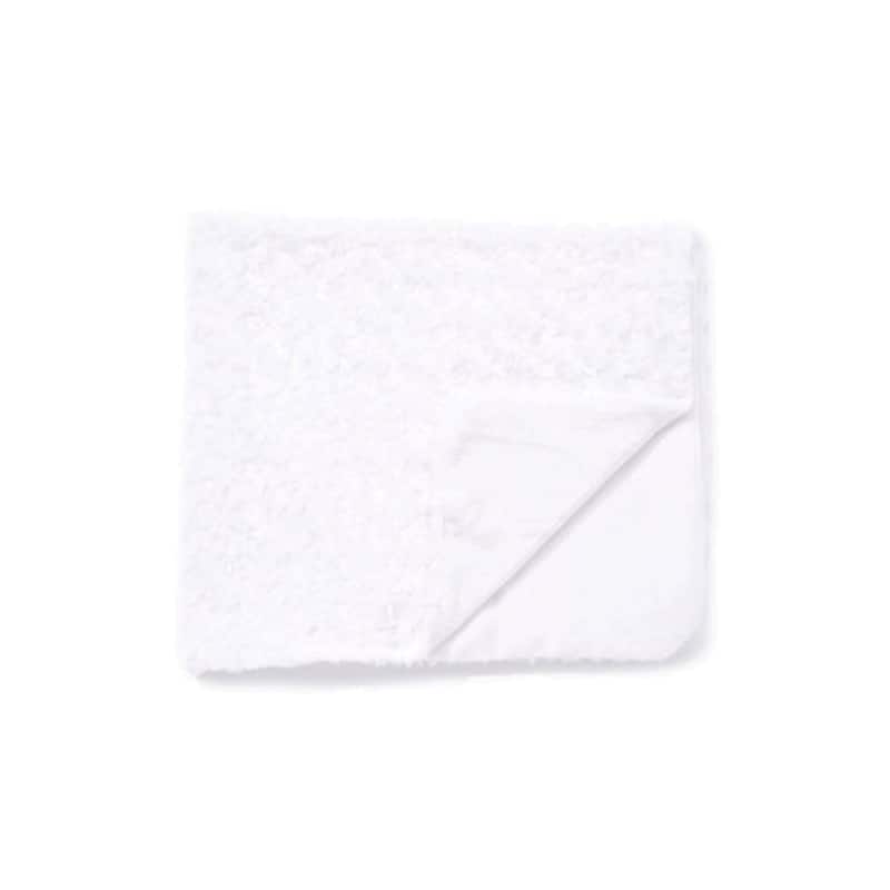 Curly Rosette Plush Baby Blanket - White
