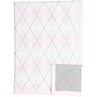 Argyle Knit Baby Blanket
