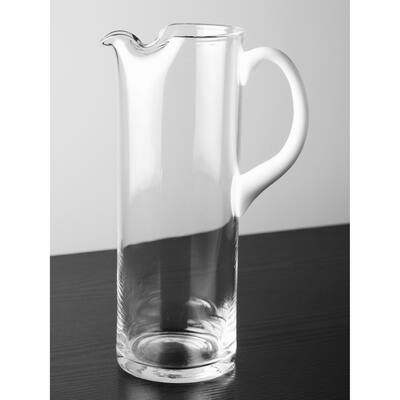 Majestic Gifts Inc. European Glass Pitcher w/ White Handle