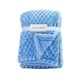 preview thumbnail 3 of 3, Diamond Plush Sherpa Baby Blanket Blue