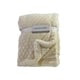 preview thumbnail 1 of 1, Diamond Plush Sherpa Baby Blanket Beige