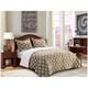 preview thumbnail 15 of 28, Elegant Comfort 3-Piece Bloomingdale Pattern Sherpa-Backing Reversible Comforter Set