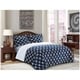 preview thumbnail 19 of 28, Elegant Comfort 3-Piece Bloomingdale Pattern Sherpa-Backing Reversible Comforter Set