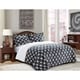 preview thumbnail 11 of 28, Elegant Comfort 3-Piece Bloomingdale Pattern Sherpa-Backing Reversible Comforter Set