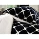 preview thumbnail 4 of 28, Elegant Comfort 3-Piece Bloomingdale Pattern Sherpa-Backing Reversible Comforter Set