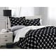 preview thumbnail 2 of 28, Elegant Comfort 3-Piece Bloomingdale Pattern Sherpa-Backing Reversible Comforter Set Full - Black