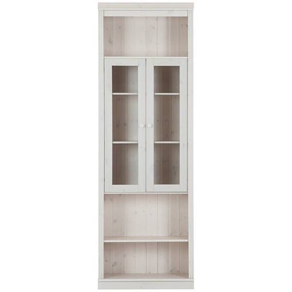 Shop Anita 86 Inch Tall Showcase With 2 Glass Doors Solid Pine