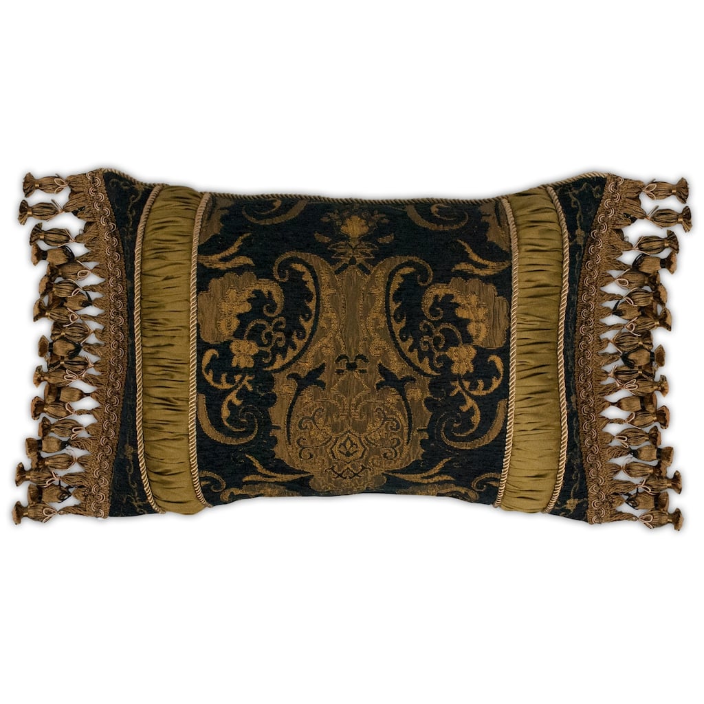 Sherry Kline China Art Black Boudoir Pillow