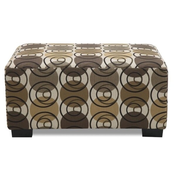 Shop Ade Chenille Cocktail Ottoman - Free Shipping Today - Overstock ...
