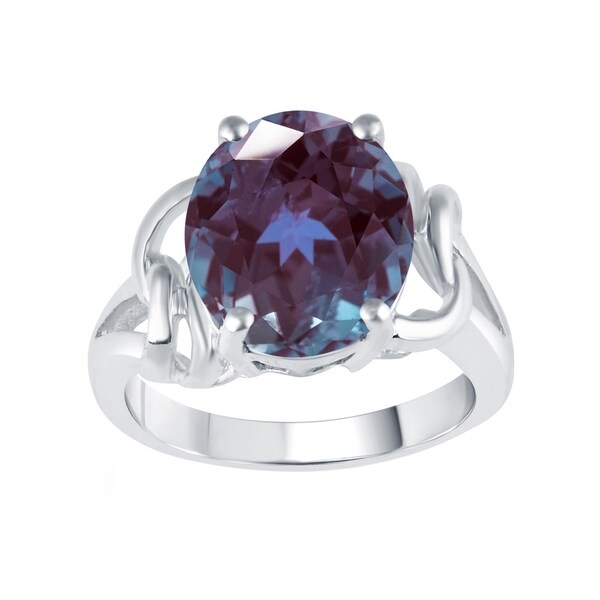 Shop Sterling Silver with Color Changing Blue Alexandrite ...
