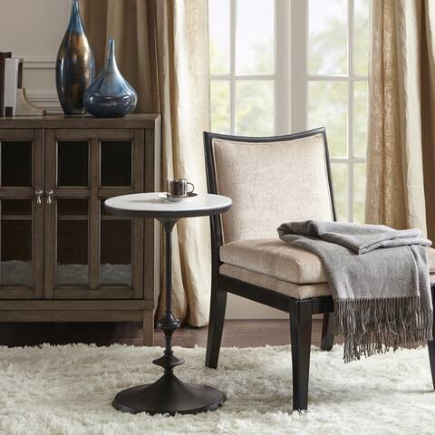 Madison Park Signature Rapala Black Accent Table - dia16" x 25.25"h