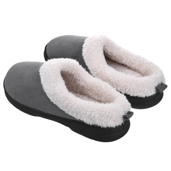 mens fur lined house slippers
