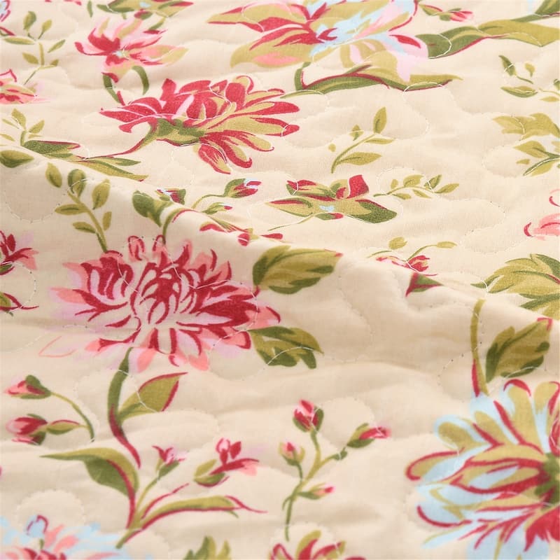 3 Piece Printed Lightweight Bedding Quilt Set