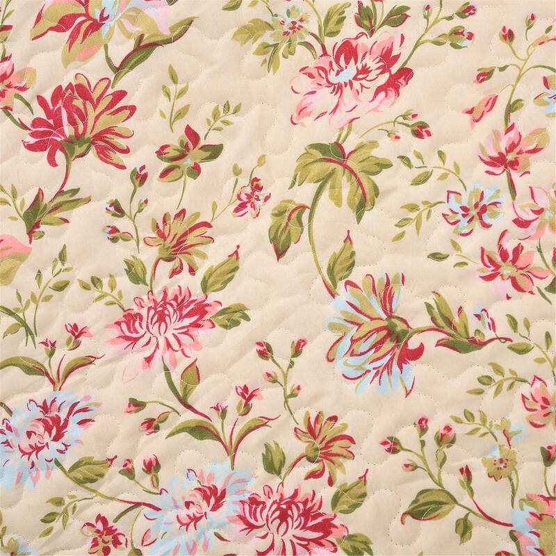 3 Piece Printed Lightweight Bedding Quilt Set