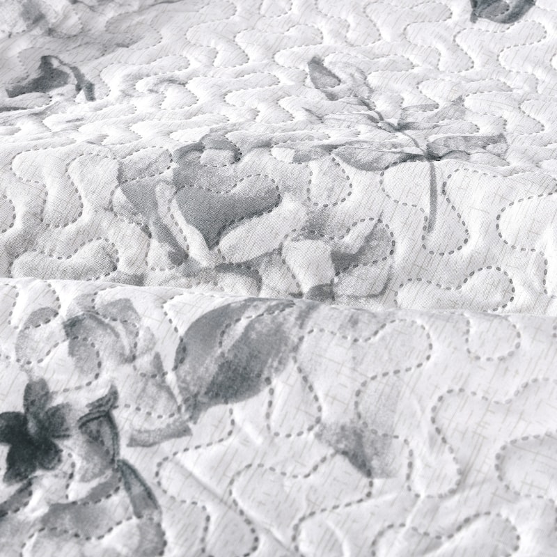 3 Piece Printed Lightweight Bedding Quilt Set