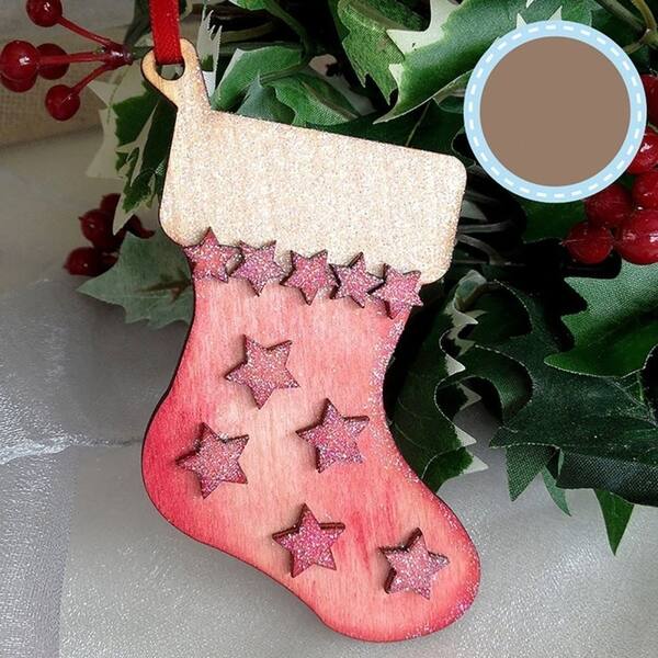 Shop 10pcs Set Wood Christmas Tree Hanging Ornament Decor Blank Gift Tags Crafts Overstock 25737417
