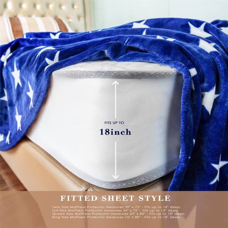 Bed Bug Dust Mite with Waterproof Mattress Protector 1Pack Bed Bath