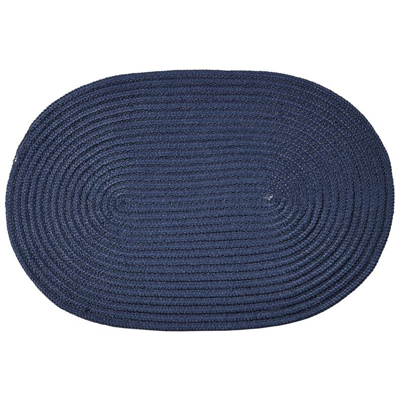Better Trends Country Braid Collection 2-Piece Set Durable & Stain Resistant Reversible Chair Pads with Ties