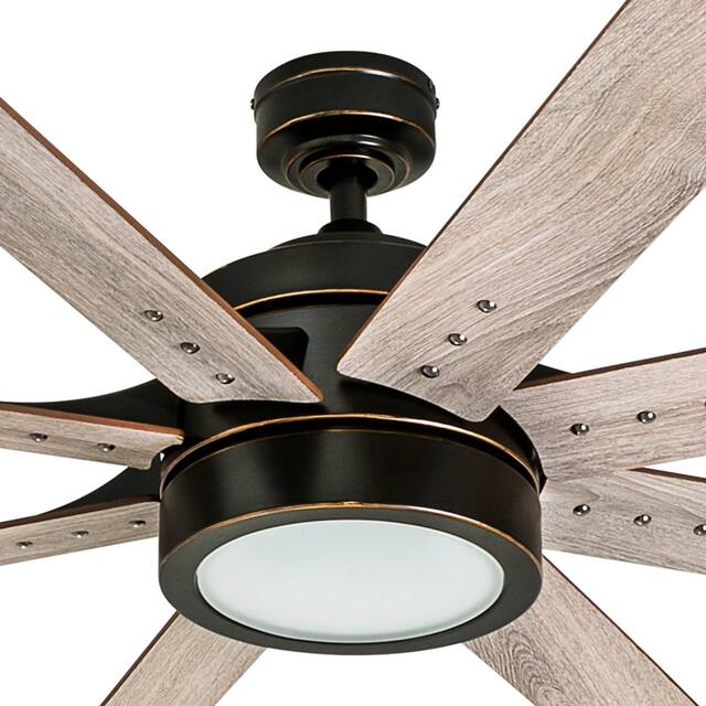 Honeywell Xerxes Espresso 62-inch LED 8-blade Ceiling Fan