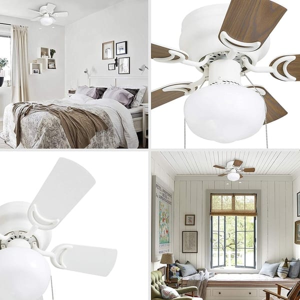 Shop Prominence Home Hero Led Kitchen Ceiling Fan Small White