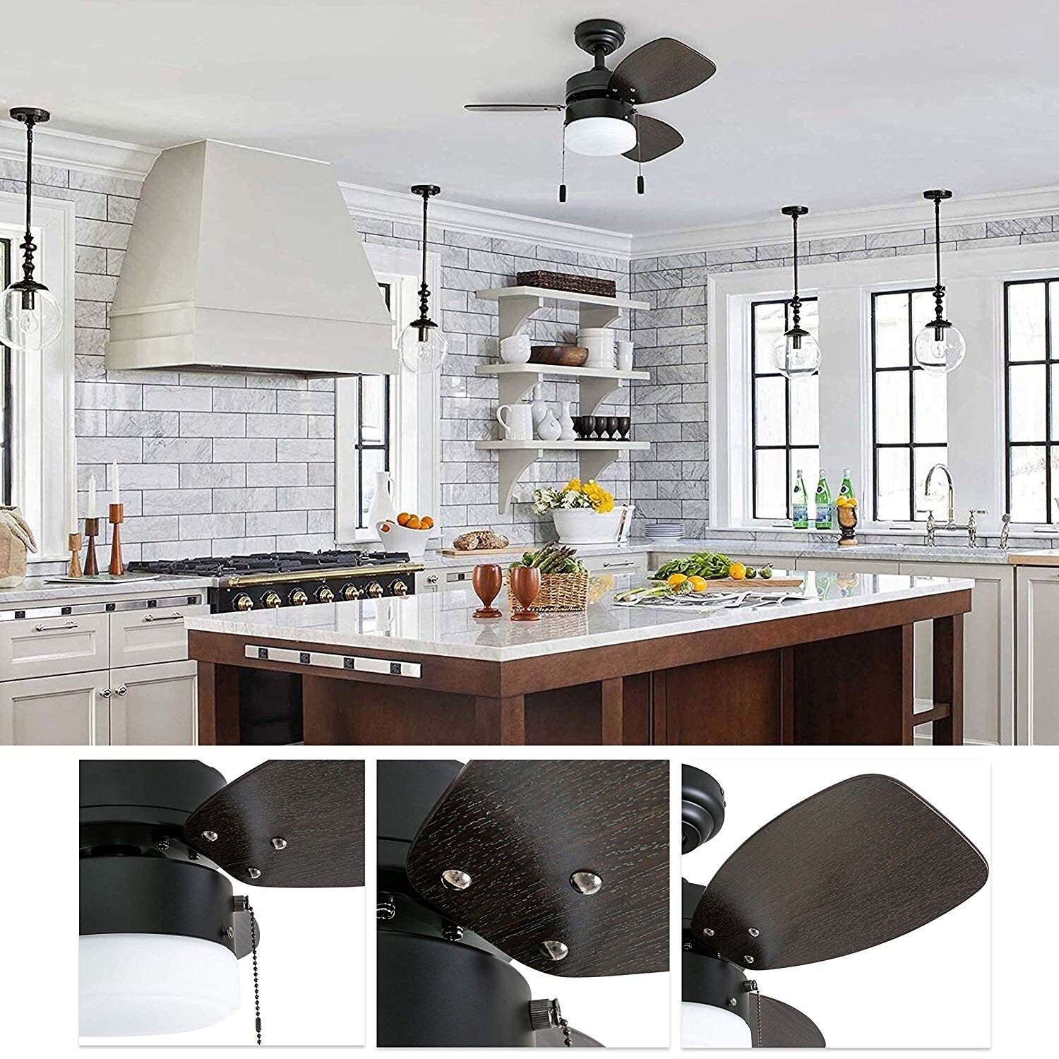Shop Honeywell Ocean Breeze 30 Bronze Small Led Ceiling Fan With