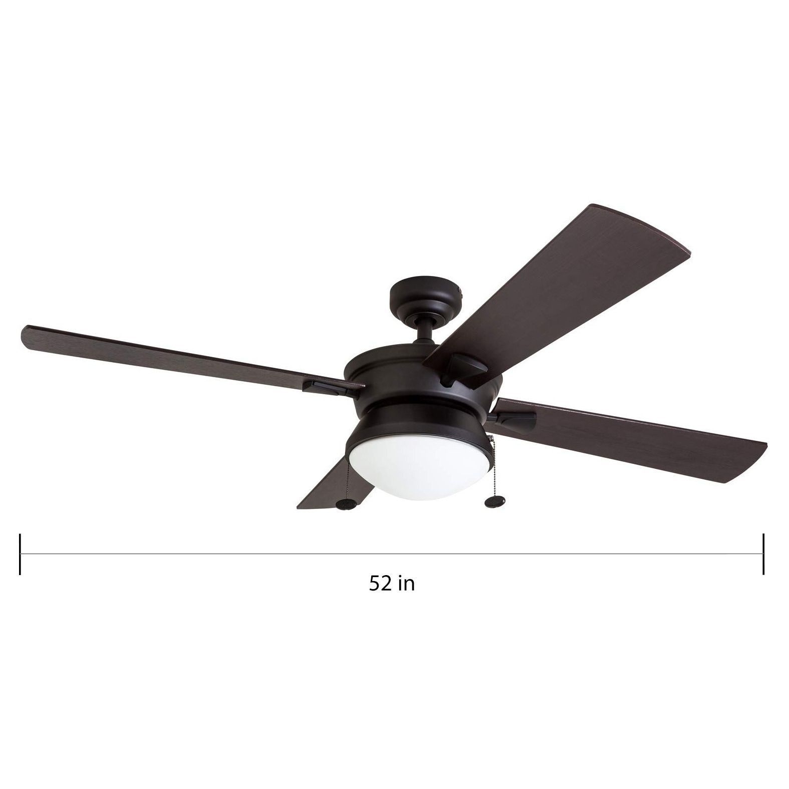 Copper Grove Ayre 52 Inch Modern Matte Black Outdoor Ceiling Fan