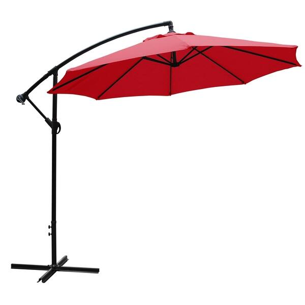 Shop Black Friday Deals On Maypex 10 Feet Offset Patio Umbrella Overstock 25739291