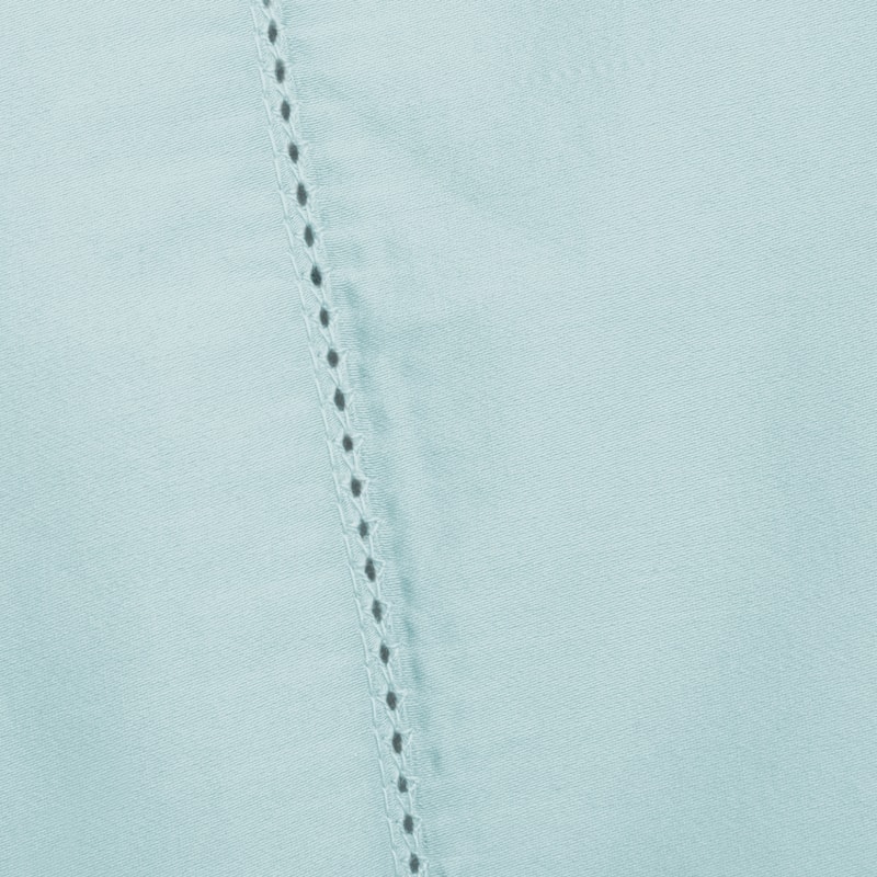 America Grown Cotton Collection 400 Thread Court Supima Cotton Hemstitch Bed Sheet Set and Pillowcase