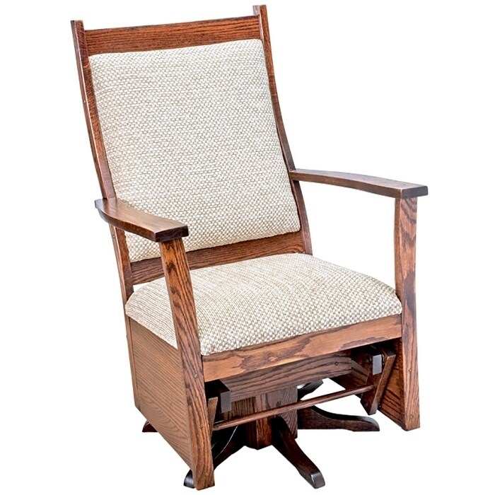 rustic glider chair