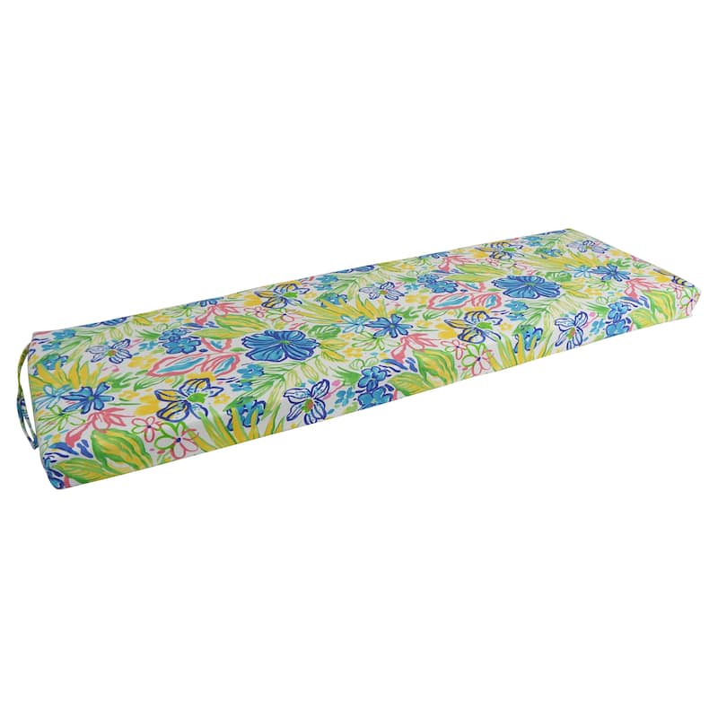 Blazing Needles 57-in. All-weather Bench Cushion