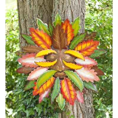 Fall Green Man Metal Wall Art