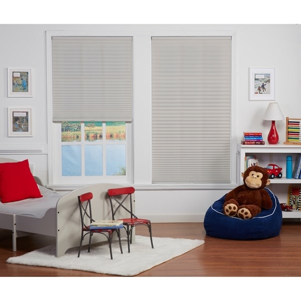 Copper Grove Yerevan 72-inch Silver Grey Light-filtering Pleated Shade. Opens flyout.