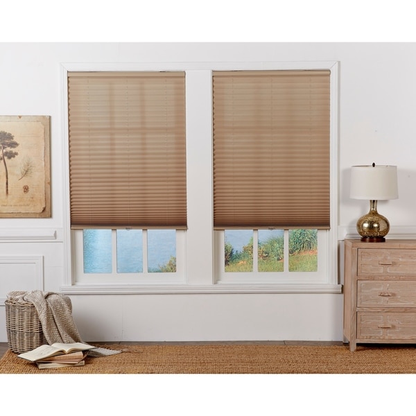 Copper Grove Yerevan 72-inch Camel Light-filtering Pleated Shade. Opens flyout.